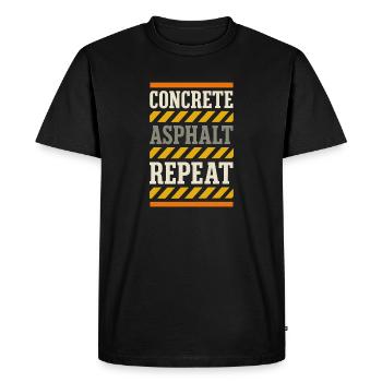 Road Construction Team Asphalt Concrete Team - Men's Premium Organic T-Shirt - black - Front - Nico (187cm)
