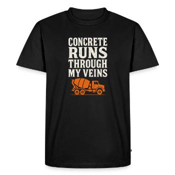 Road Construction Team Asphalt Concrete Team - Men's Premium Organic T-Shirt - black - Front - Nico (187cm)