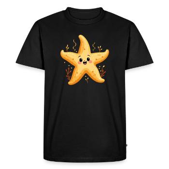 Costume d’étoile de mer Créature marine sous-marine Été - T-shirt Premium bio Homme - noir - Devant - Nico (187cm)