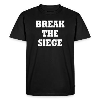 break the siege - Men's Premium Organic T-Shirt - black - Front - Nico (187cm)