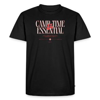 Camptime & Essential Adventure Design - Men's Premium Organic T-Shirt - black - Front - Nico (187cm)