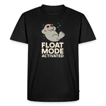 Lamantin passionné bœuf de mer amateur de salade d’amour - T-shirt Premium bio Homme - noir - Devant - Nico (187cm)