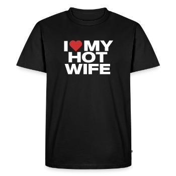 J’aime ma femme sexy - T-shirt Premium bio Homme - noir - Devant - Nico (187cm)
