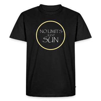 Sun Abstract Fun Motif Maritime Sunset - Men's Premium Organic T-Shirt - black - Front - Nico (187cm)