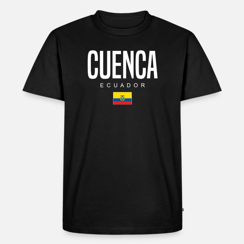 Cuenca Ecuador Ecuadorianer - Männer Premium Bio T-Shirt - Schwarz