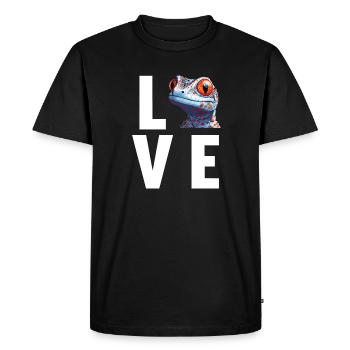 Tokay Geckos Tokay Gecko - T-shirt Premium bio Homme - noir - Devant - Nico (187cm)