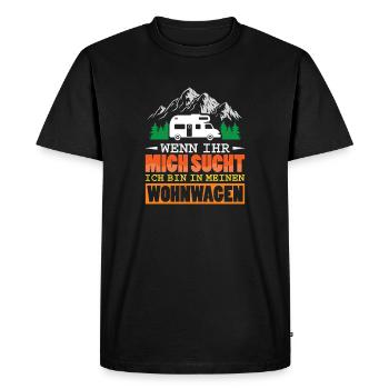 Camper Camping Caravane Dicton - T-shirt Premium bio Homme - noir - Devant - Nico (187cm)