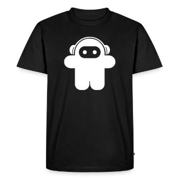 Audio Ninja – Astronaut Music Party Club Design - Men's Premium Organic T-Shirt - black - Front - Nico (187cm)