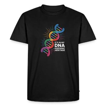 Its In My DNA Hispanic Heritage Latino Pride - Men's Premium Organic T-Shirt - black - Front - Nico (187cm)