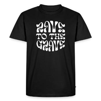 Rave jusqu’à la tombe - T-shirt Premium bio Homme - noir - Devant - Nico (187cm)
