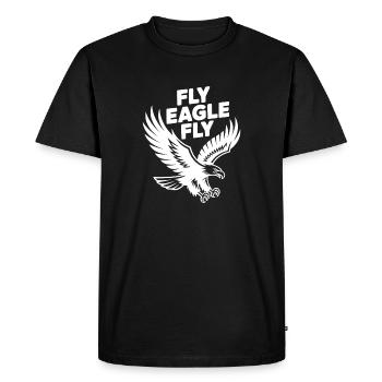 Fly Eagle Fly - Men's Premium Organic T-Shirt - black - Front - Nico (187cm)