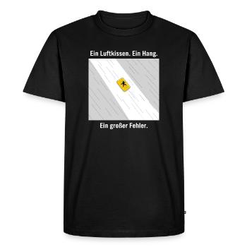 A big mistake - Men's Premium Organic T-Shirt - black - Front - Nico (187cm)