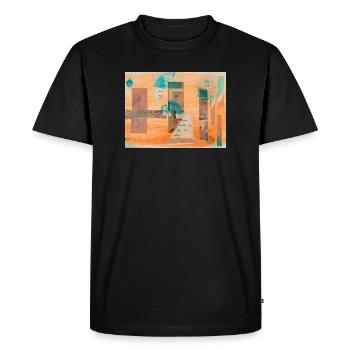 collage - Men's Premium Organic T-Shirt - black - Front - Nico (187cm)
