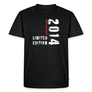 Limited Edition 2014 Exemplaire Unique - T-shirt Premium bio Homme - noir - Devant - Nico (187cm)