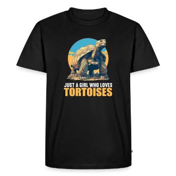 Tortoises Tortoise - Men's Premium Organic T-Shirt - black - Front - Nico (187cm)