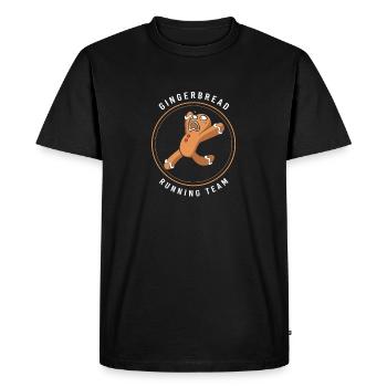 Gingerbread Christmas Gingerbread Man Gingerbread - Men's Premium Organic T-Shirt - black - Front - Nico (187cm)