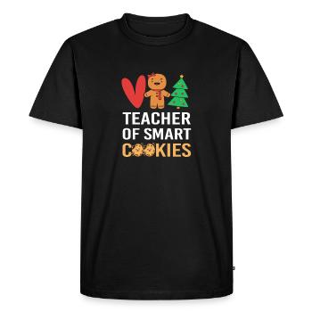 Gingerbread Christmas Gingerbread Man Gingerbread - Men's Premium Organic T-Shirt - black - Front - Nico (187cm)