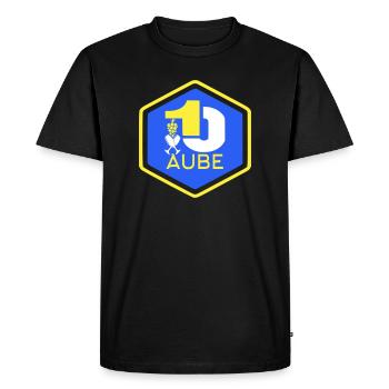 Dawn 10 - Men's Premium Organic T-Shirt - black - Front - Nico (187cm)
