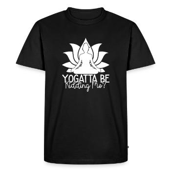Pilates Yogatta Je me moque Pilates - T-shirt Premium bio Homme - noir - Devant - Nico (187cm)