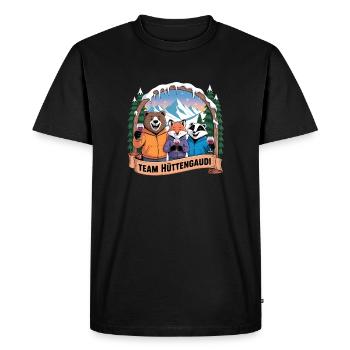 Soirée d’équipe Vacances de ski Ski & Snowboarder Après-ski - T-shirt Premium bio Homme - noir - Devant - Nico (187cm)