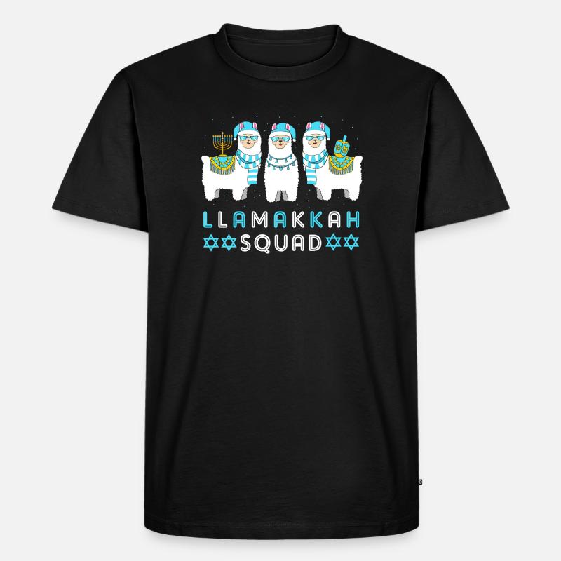Chanukkah Hanukah Hanukkah - Männer Premium Bio T-Shirt - Schwarz