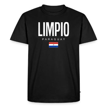 Limpio, Paraguay, Paraguayens - T-shirt Premium bio Homme - noir - Devant - Nico (187cm)