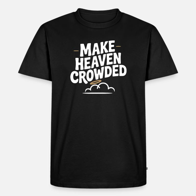 Lass den Himmel krähen - Männer Premium Bio T-Shirt - Schwarz