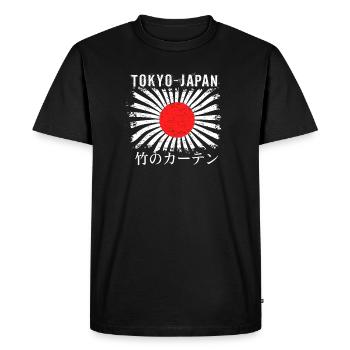Rising Sun Tokyo Bamboo Curtain - Men's Premium Organic T-Shirt - black - Front - Nico (187cm)