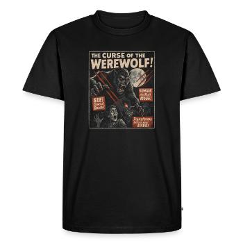 La malédiction du loup-garou Affiche de film Halloween - T-shirt Premium bio Homme - noir - Devant - Nico (187cm)