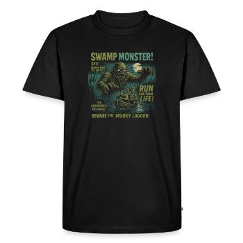 Monstre des marais film affiche Vintage Halloween - T-shirt Premium bio Homme - noir - Devant - Nico (187cm)