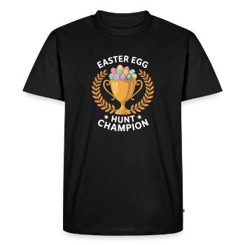 Easter Egg Hunt Champion Cup Winner Decoration - Men's Premium Organic T-Shirt - black - Front - Nico (187cm)