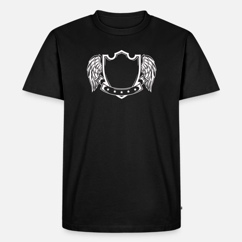 Wappen - Männer Premium Bio T-Shirt - Schwarz