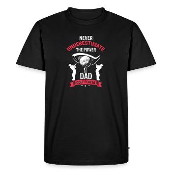 Pas de soucis, j’ai pris mes coups de golf Humour - T-shirt Premium bio Homme - noir - Devant - Nico (187cm)