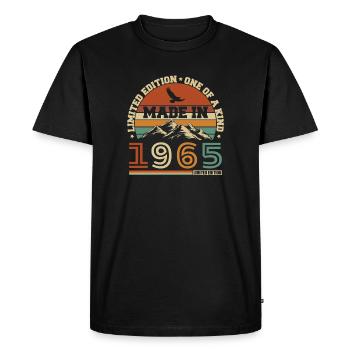 1965 Vintage Rétro Cadeau D'anniversaire - T-shirt Premium bio Homme - noir - Devant - Nico (187cm)