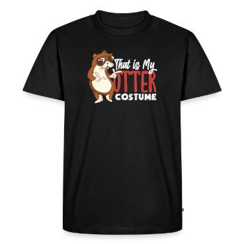 Sea Otter Costume - Men's Premium Organic T-Shirt - black - Front - Nico (187cm)