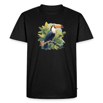 Toucans Toucan - T-shirt Premium bio Homme - noir - Devant - Nico (187cm)