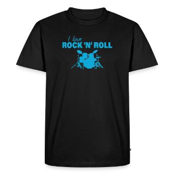 ROCK 'N' ROLL - T-shirt Premium bio Homme - noir - Devant - Nico (187cm)