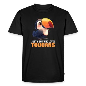 Toucans Toucan - T-shirt Premium bio Homme - noir - Devant - Nico (187cm)