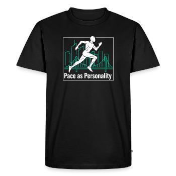 Pace as Personality - Men's Premium Organic T-Shirt - black - Front - Nico (187cm)