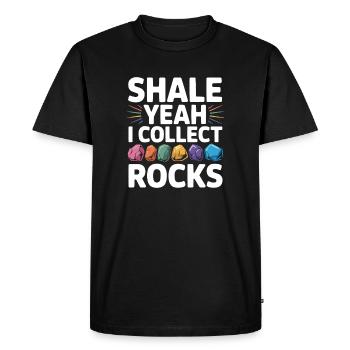 Collecte de roches Rockhound Rock Collector Géologie - T-shirt Premium bio Homme - noir - Devant - Nico (187cm)