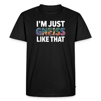 Collecte de roches Rockhound Rock Collector Géologie - T-shirt Premium bio Homme - noir - Devant - Nico (187cm)
