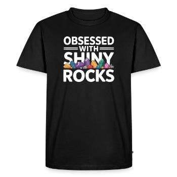 Collecte de roches Rockhound Rock Collector Géologie - T-shirt Premium bio Homme - noir - Devant - Nico (187cm)