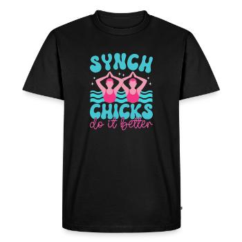 Synchronized swimming Artistic swimming Water sports - Men's Premium Organic T-Shirt - black - Front - Nico (187cm)