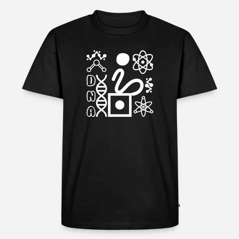 DNS - Männer Premium Bio T-Shirt - Schwarz