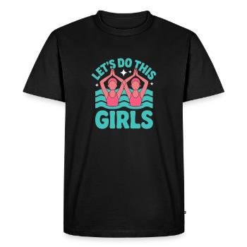 Synchronized swimming Artistic swimming Water sports - Men's Premium Organic T-Shirt - black - Front - Nico (187cm)