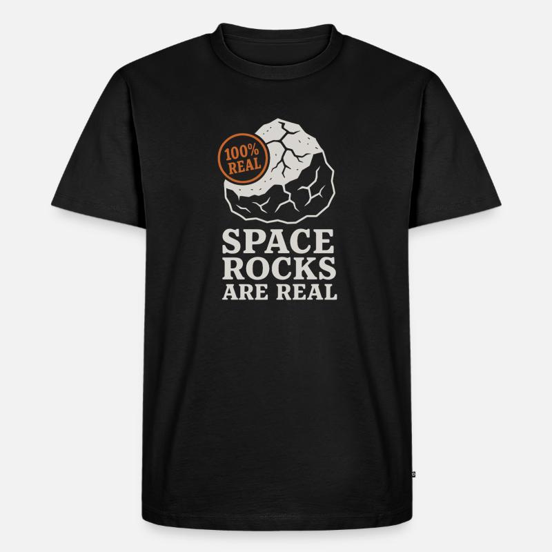 Meteoritskollektor Gefallen Stern Kosmisches - Männer Premium Bio T-Shirt - Schwarz