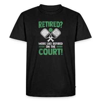 Ruhestand Opa Oma Pickleball Spieler Geschenk - Männer Premium Bio T-Shirt - Schwarz - Vorne - Nico (187cm)
