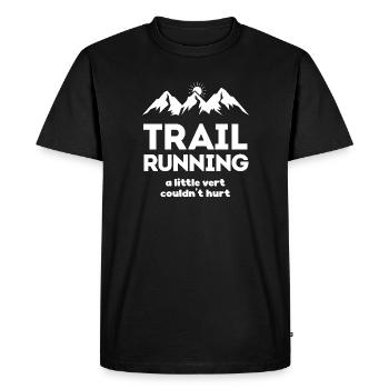 Trail running - Un peu de ver ne pourrait pas faire de mal - T-shirt Premium bio Homme - noir - Devant - Nico (187cm)