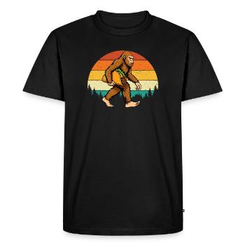 Bigfoot Portant Taco Drôle Fiesta Mashup - T-shirt Premium bio Homme - noir - Devant - Nico (187cm)