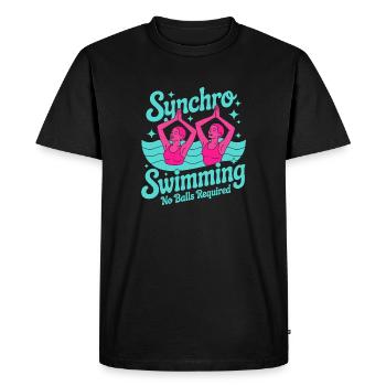 Synchronized swimming Artistic swimming Water sports - Men's Premium Organic T-Shirt - black - Front - Nico (187cm)